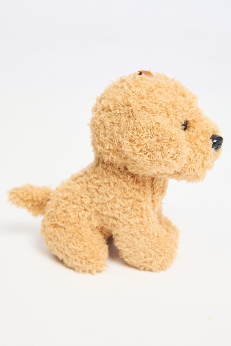 Beige Teddy Dog Keyring Bag Charm for YouandAll Fashion