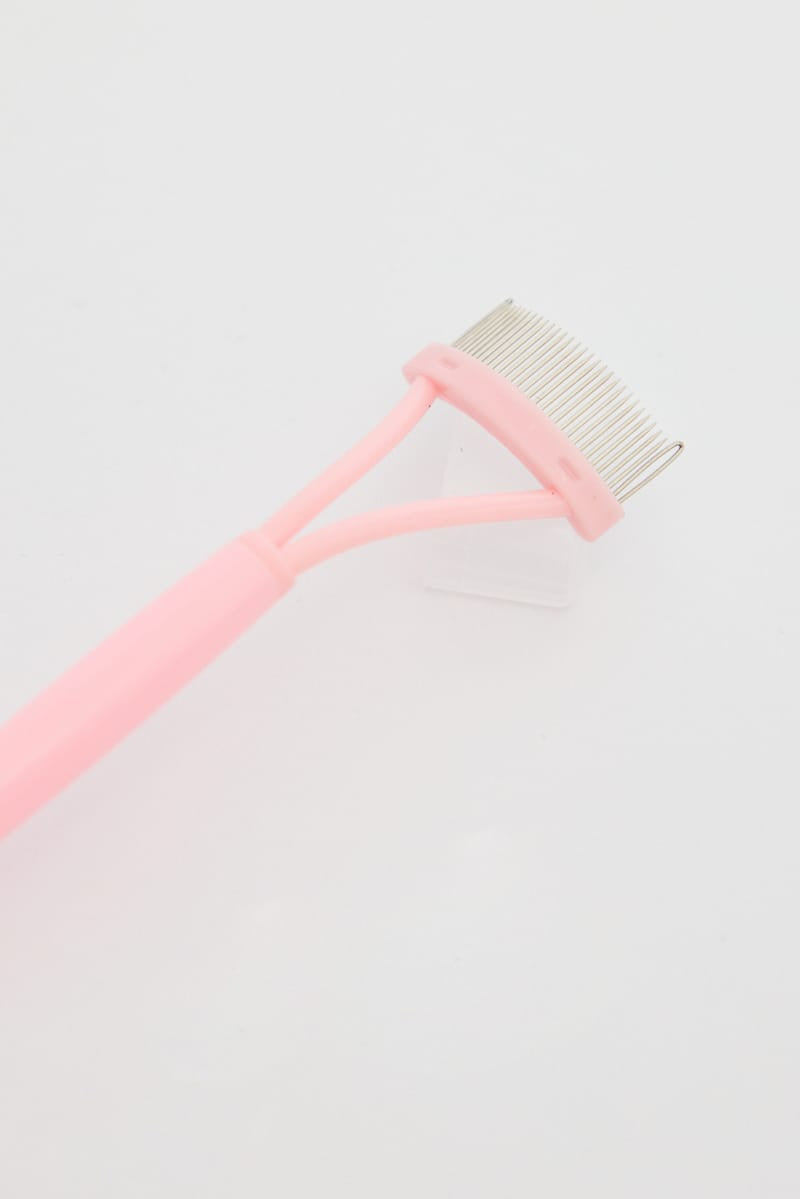 Pink Steel Needle Eyelash Comb & Separator for YouandAll Fashion