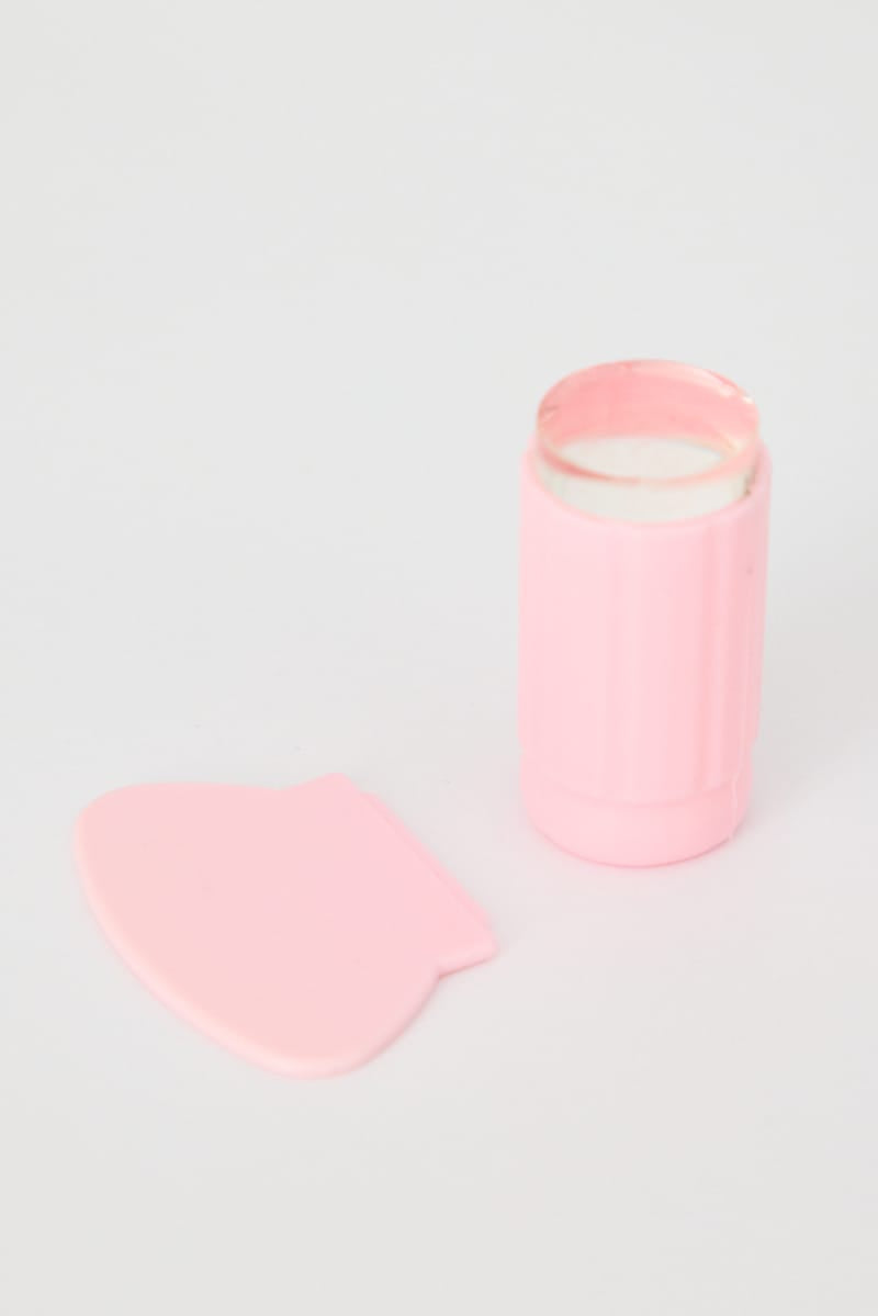 Pink Nail Art Silicone French Stamp & Scraper Set for YouandAll Fashion