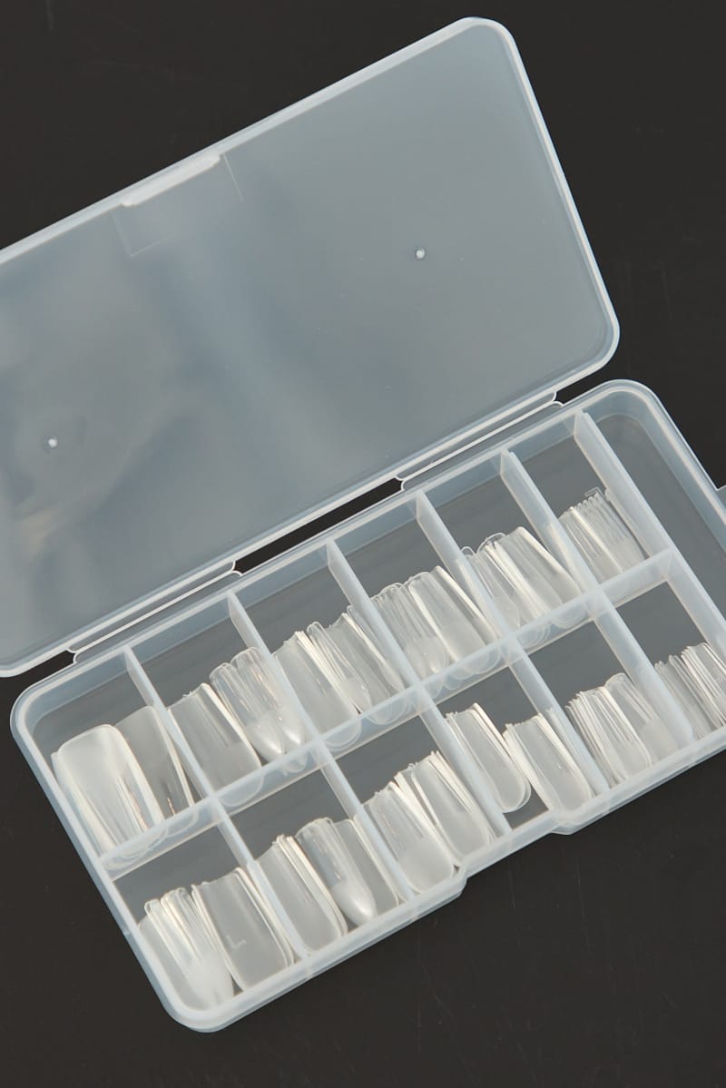 Metallic 120 Pcs Square Full Cover Half Matte Nail Tips for YouandAll Fashion