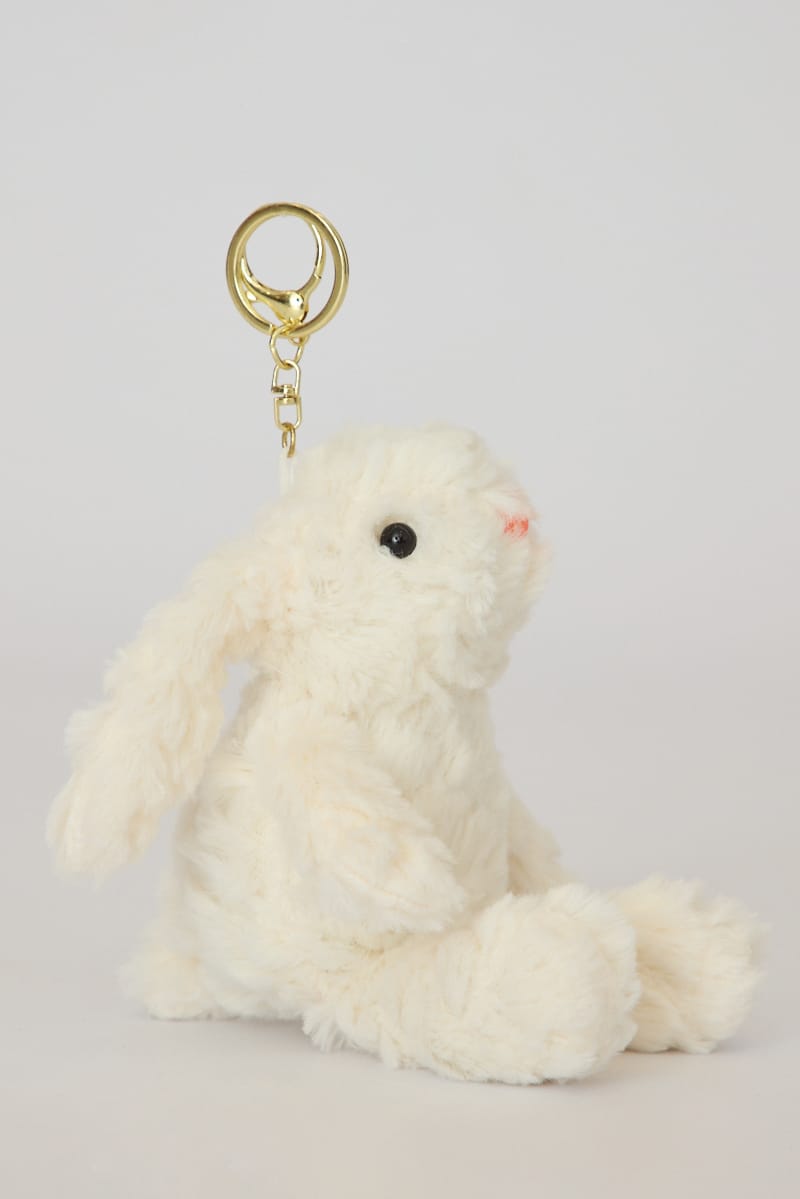 White Rabbit Keychain Bag Charm for YouandAll Fashion