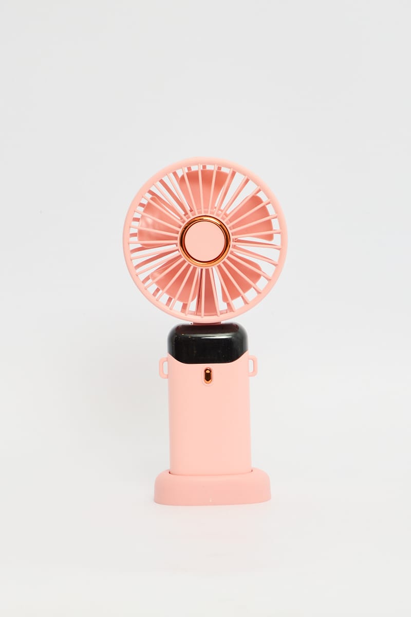 Pink Foldable Handheld Mini Fan Usb Rechargeable for YouandAll Fashion
