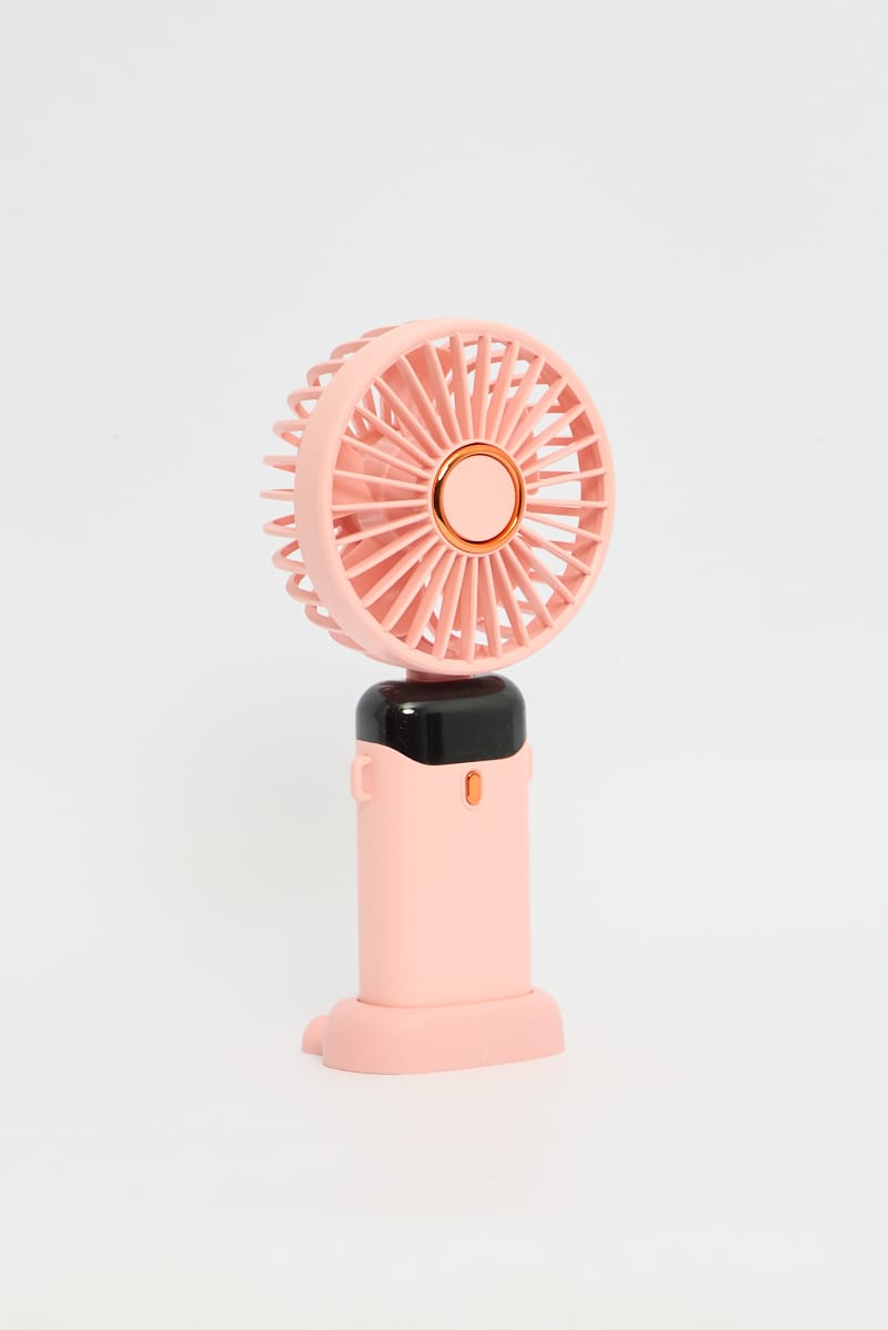 Pink Foldable Handheld Mini Fan Usb Rechargeable for YouandAll Fashion
