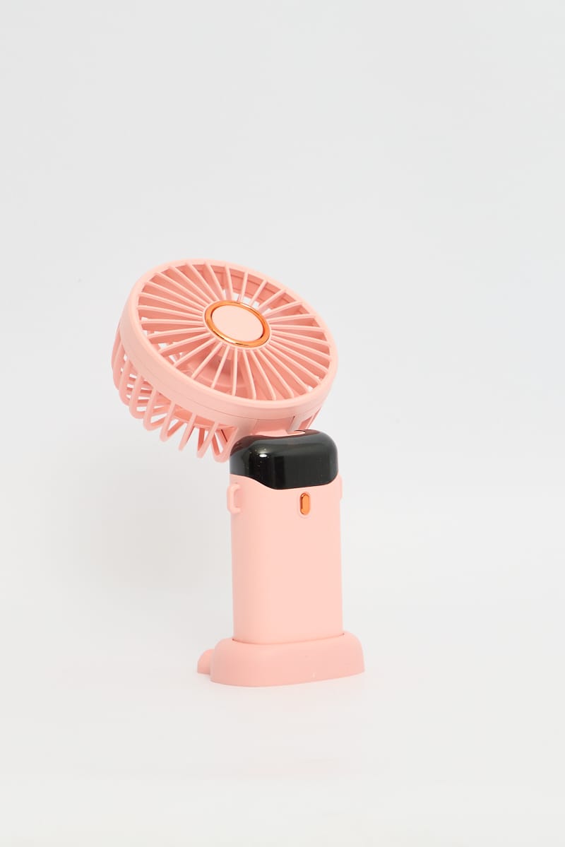 Pink Foldable Handheld Mini Fan Usb Rechargeable for YouandAll Fashion