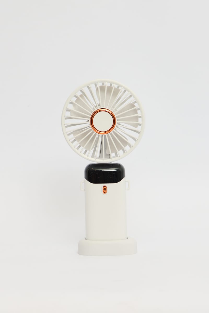 White Foldable Handheld Mini Fan Usb Rechargeable for YouandAll Fashion