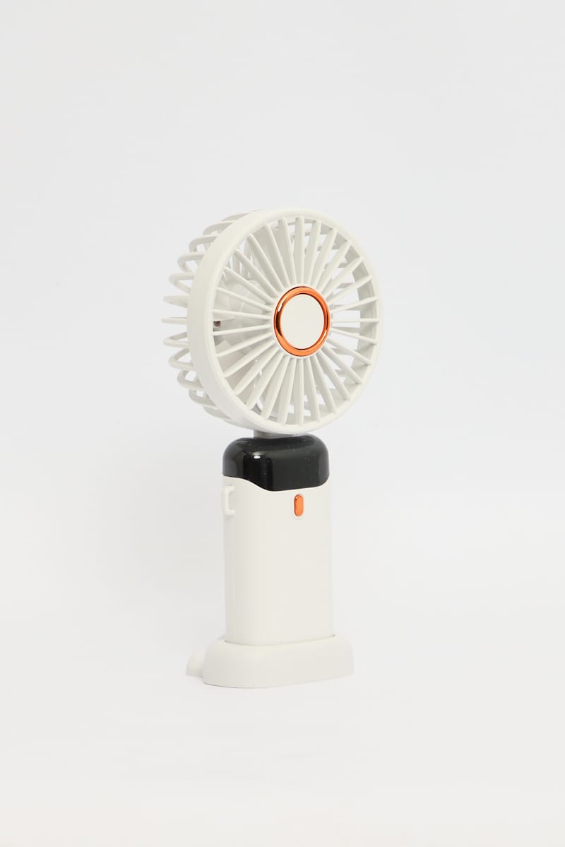 White Foldable Handheld Mini Fan Usb Rechargeable for YouandAll Fashion