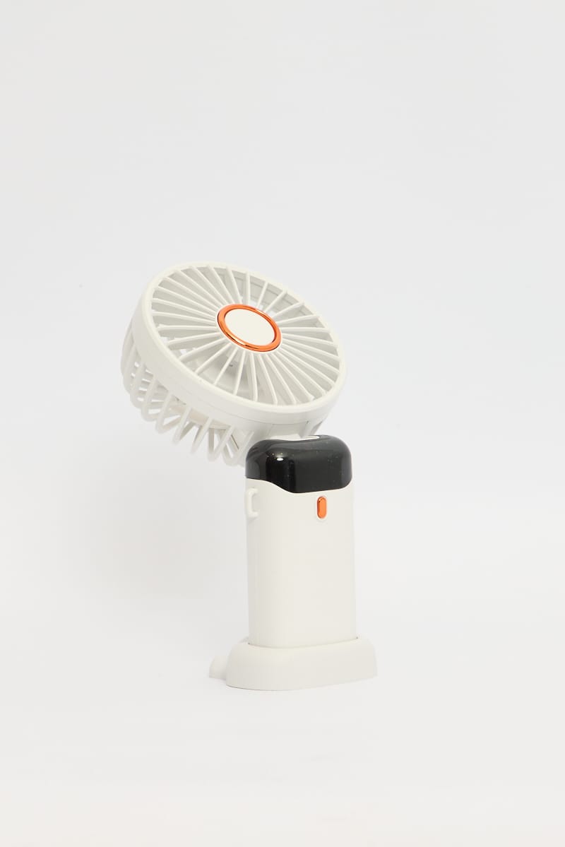 White Foldable Handheld Mini Fan Usb Rechargeable for YouandAll Fashion