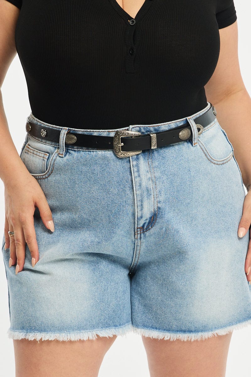Black Western Belt for YouandAll Fashion