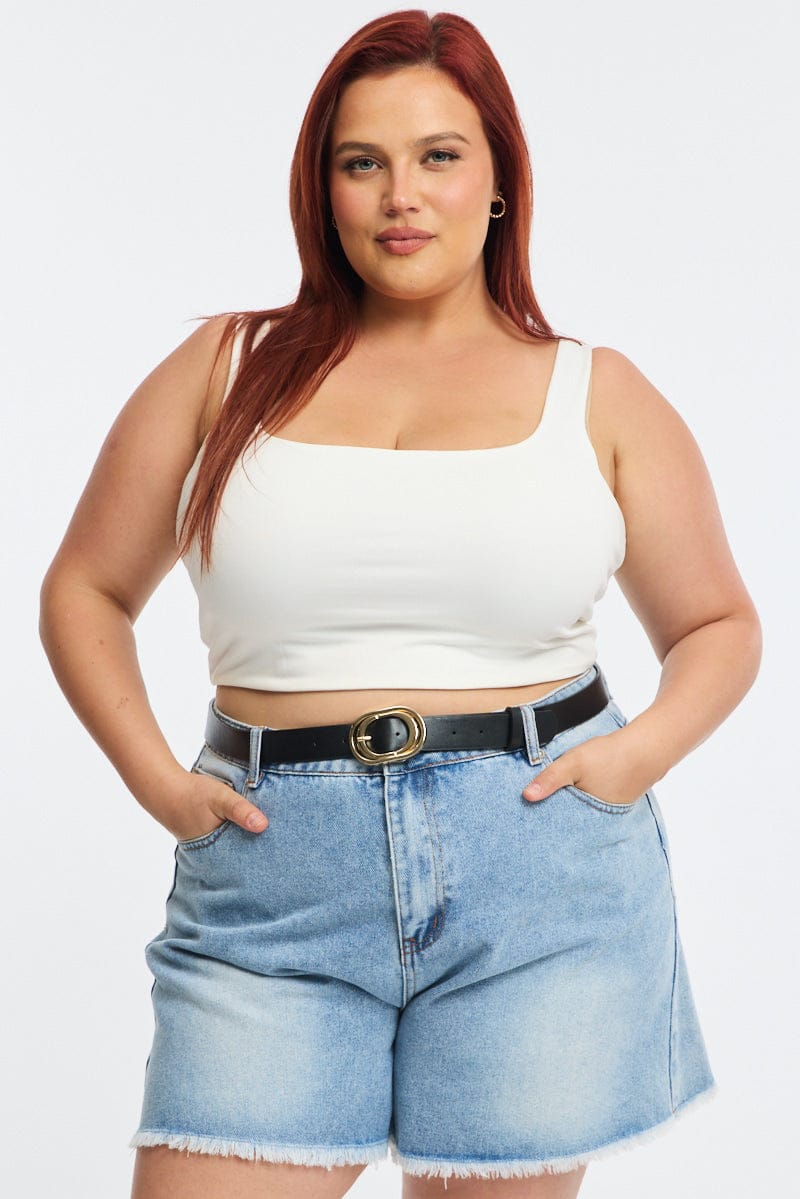 Black Oval Buckle Belt for YouandAll Fashion