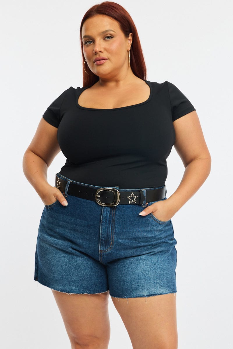 Black Studded Belt for YouandAll Fashion