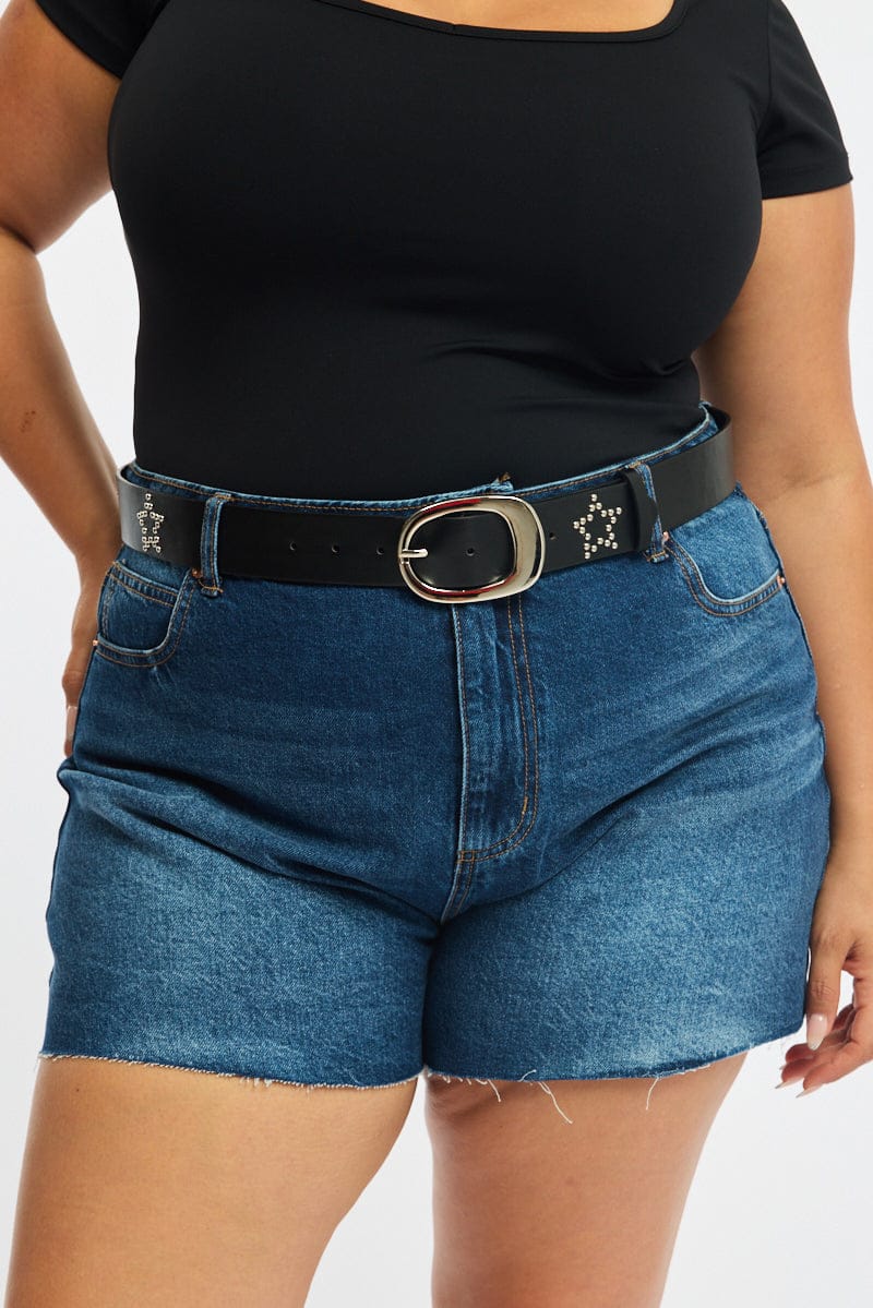 Black Studded Belt for YouandAll Fashion