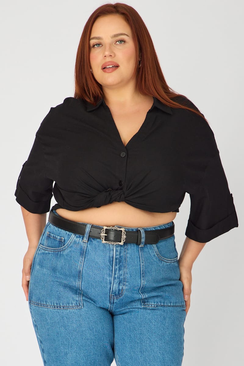 Black Vintage Buckle Belt for YouandAll Fashion
