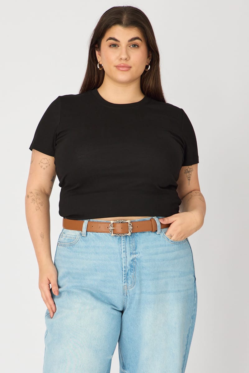 Brown Vintage Buckle Belt for YouandAll Fashion