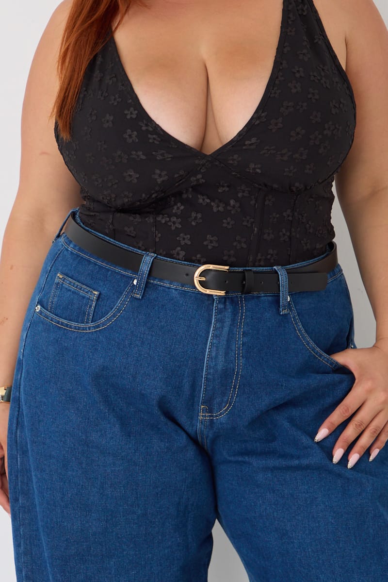 Black Buckle Belt for YouandAll Fashion