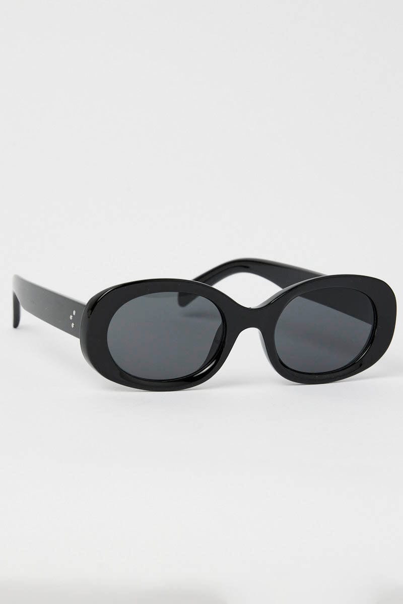 Black Oval Sunglasses for YouandAll Fashion