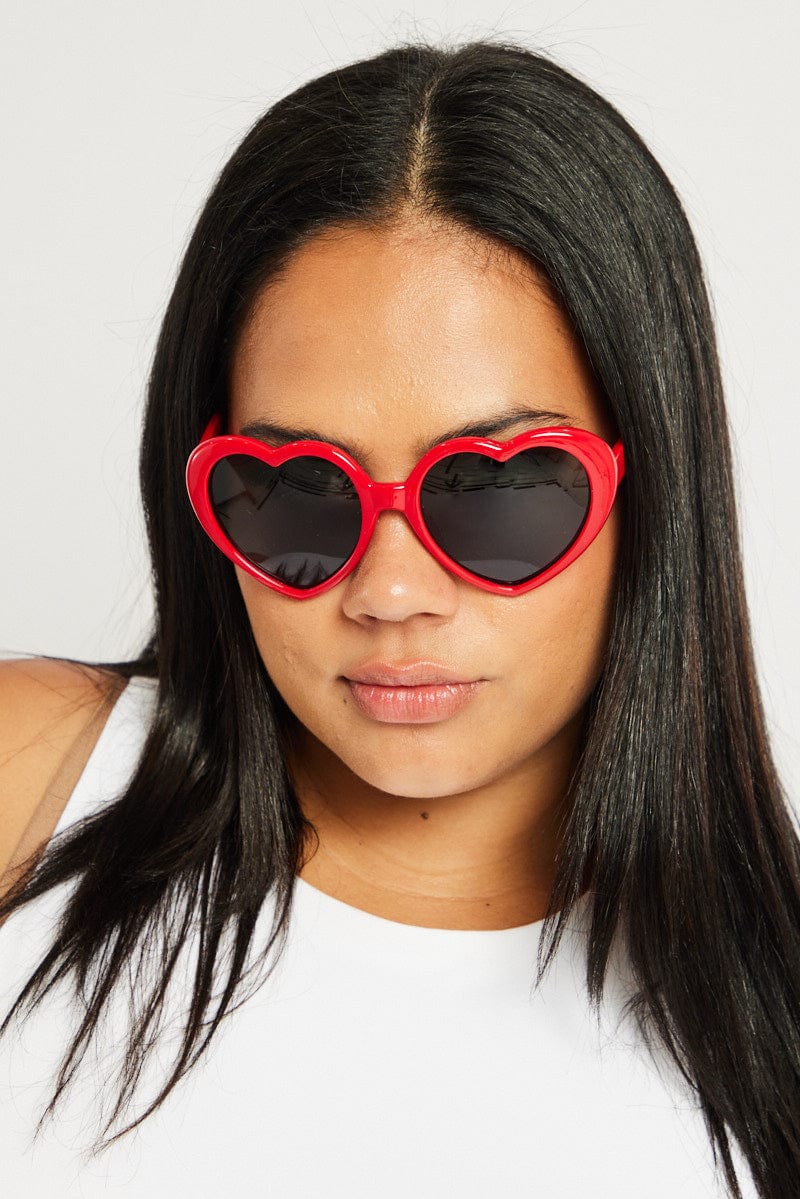 Red Heart Sunglasses for YouandAll Fashion