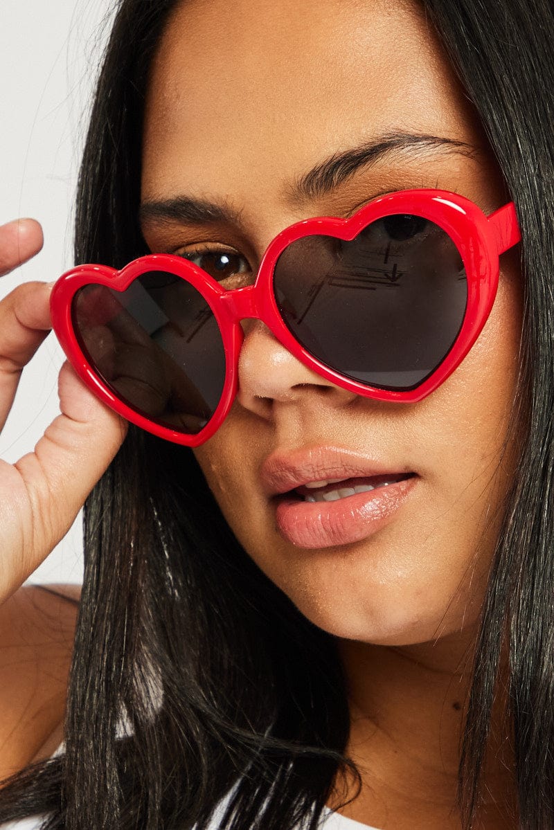 Red Heart Sunglasses for YouandAll Fashion