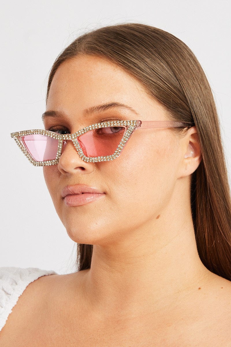 Pink Cat Eye Sunglasses for YouandAll Fashion