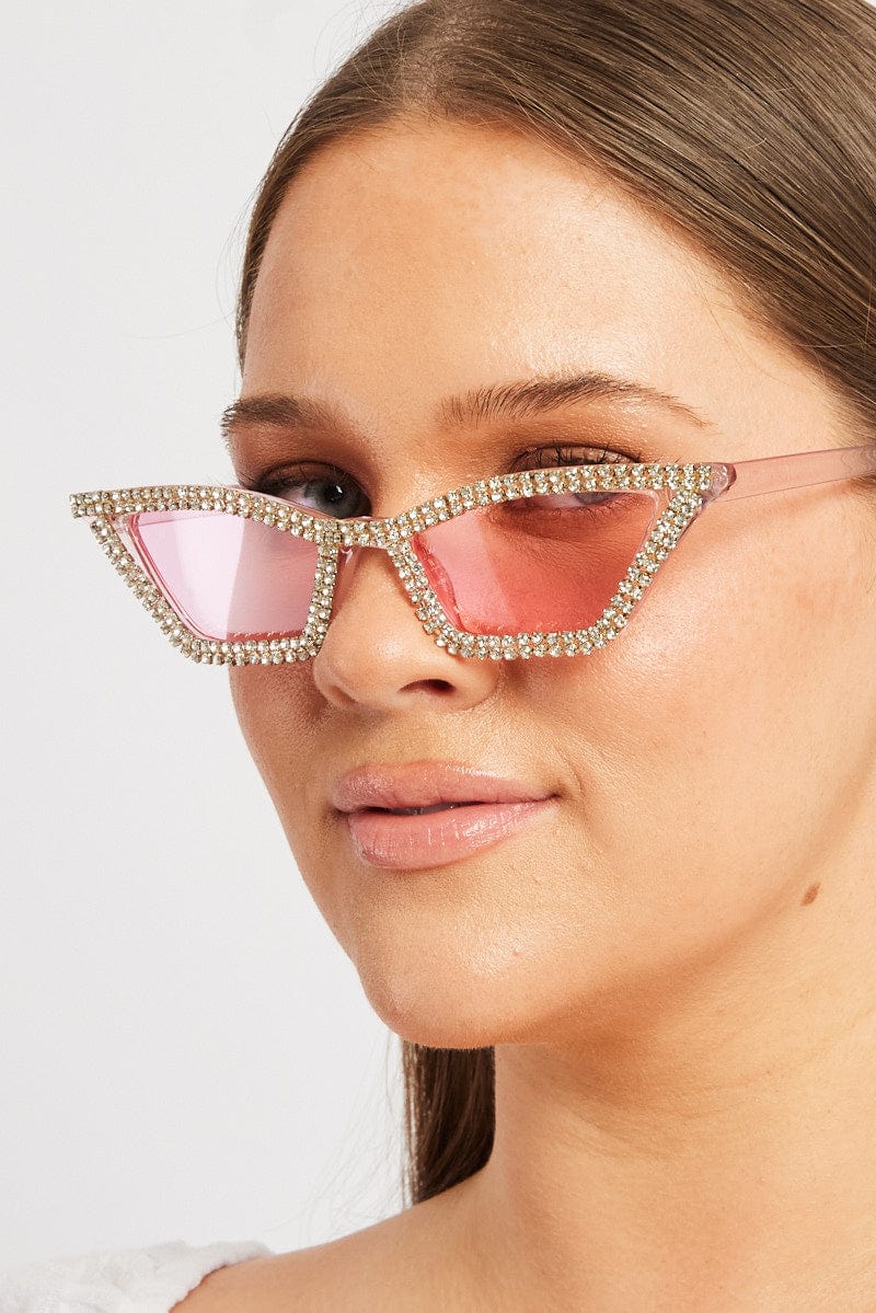 Pink Cat Eye Sunglasses for YouandAll Fashion