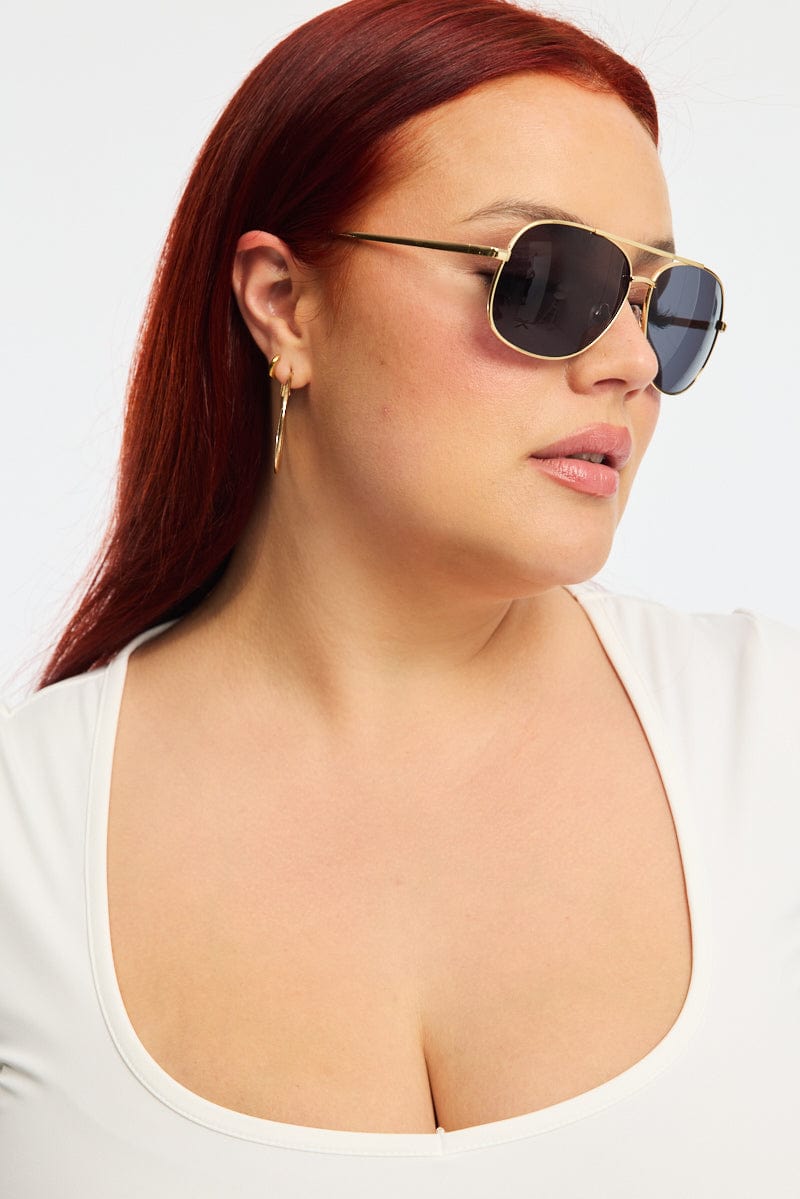 Grey Aviator Sunglasses for YouandAll Fashion