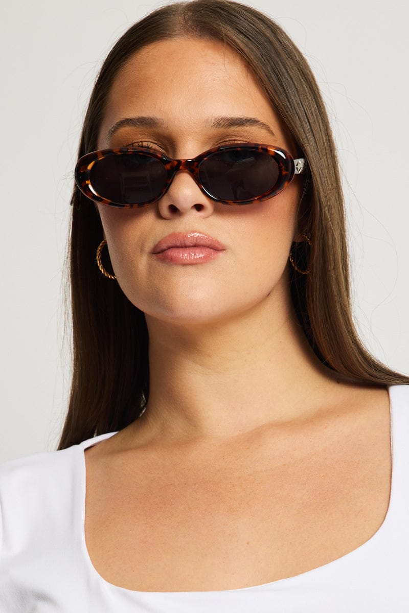 Brown Animal Print Fashion Sunglasses for YouandAll Fashion
