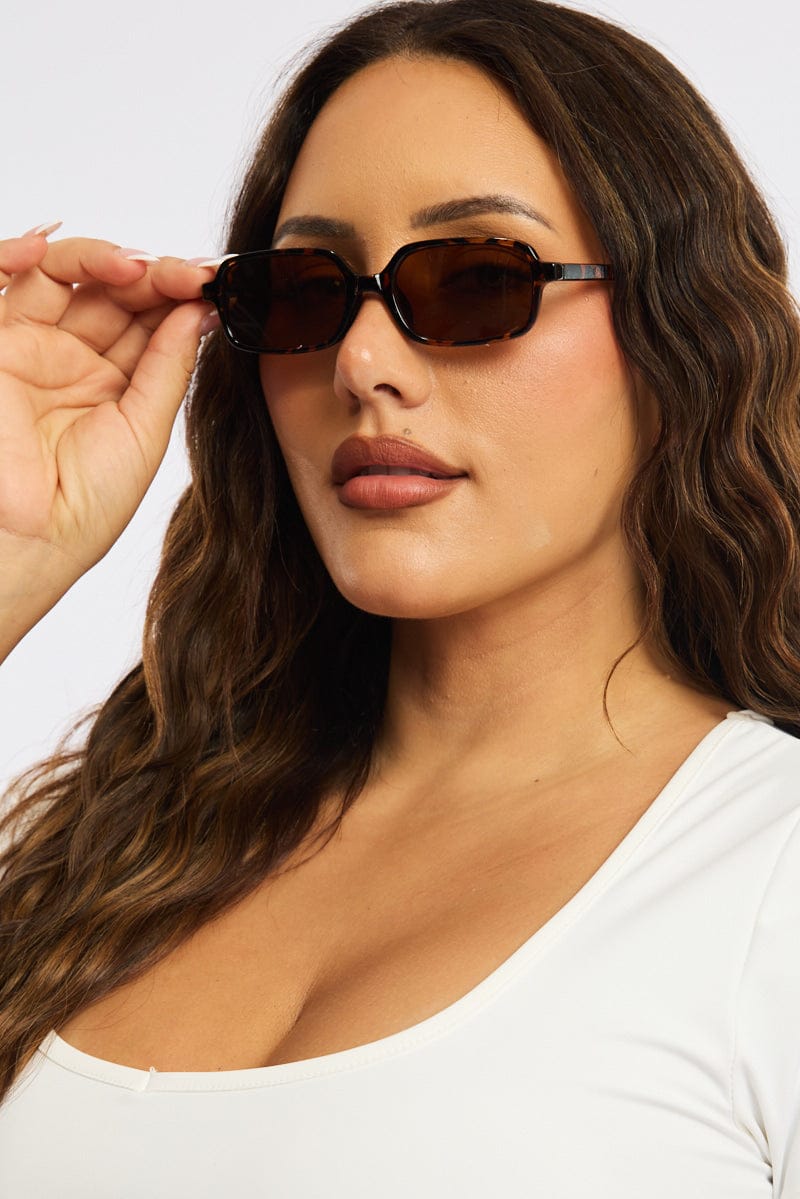 Brown Animal Print Fashion Sunglasses for YouandAll Fashion