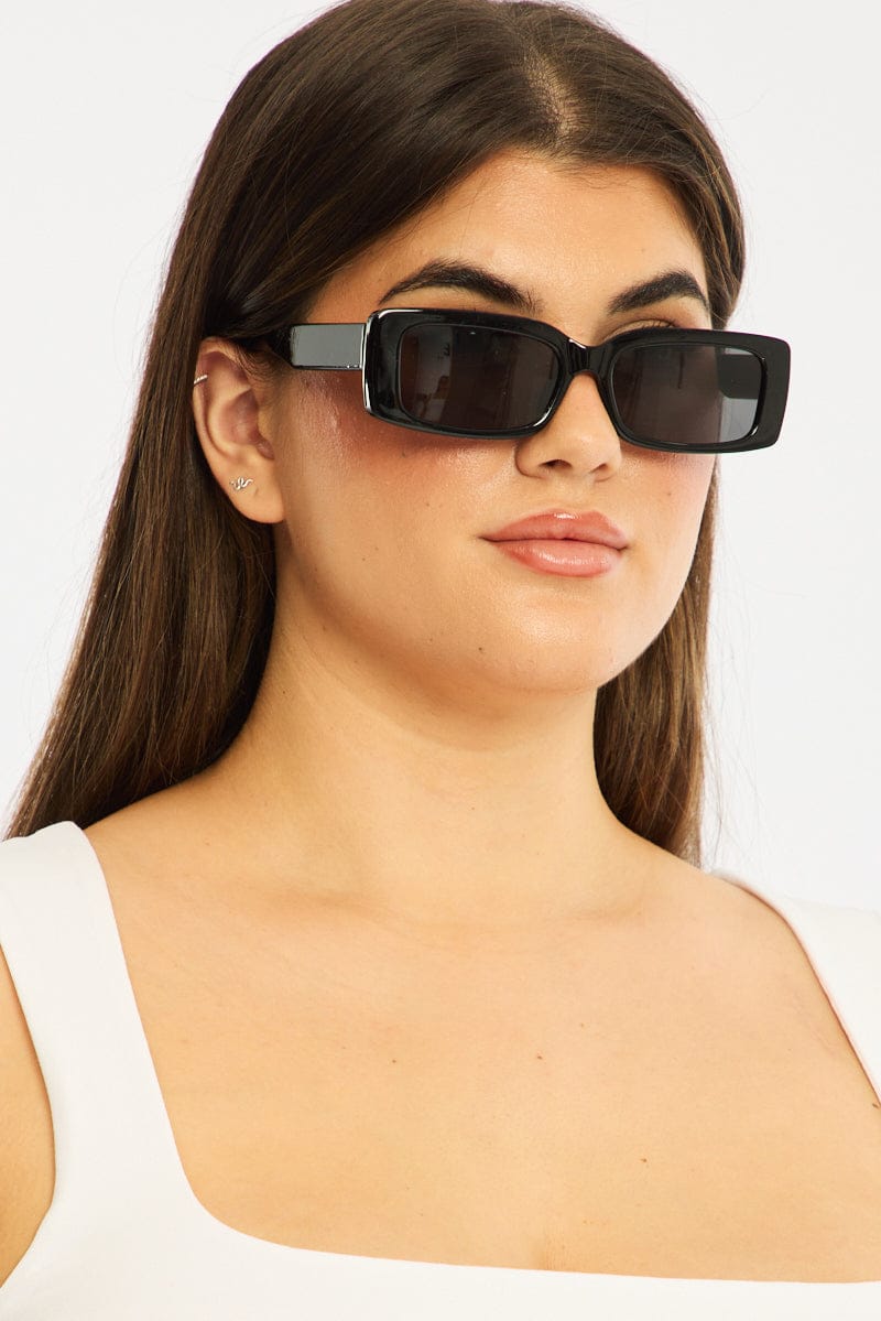 Black Rectangular Sunglasses for YouandAll Fashion