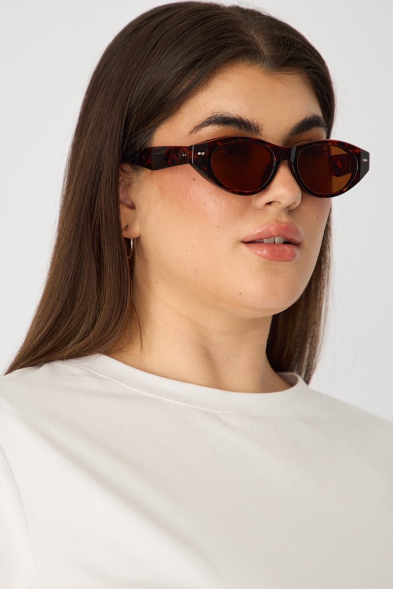 Brown Animal Print Fashion Sunglasses for YouandAll Fashion