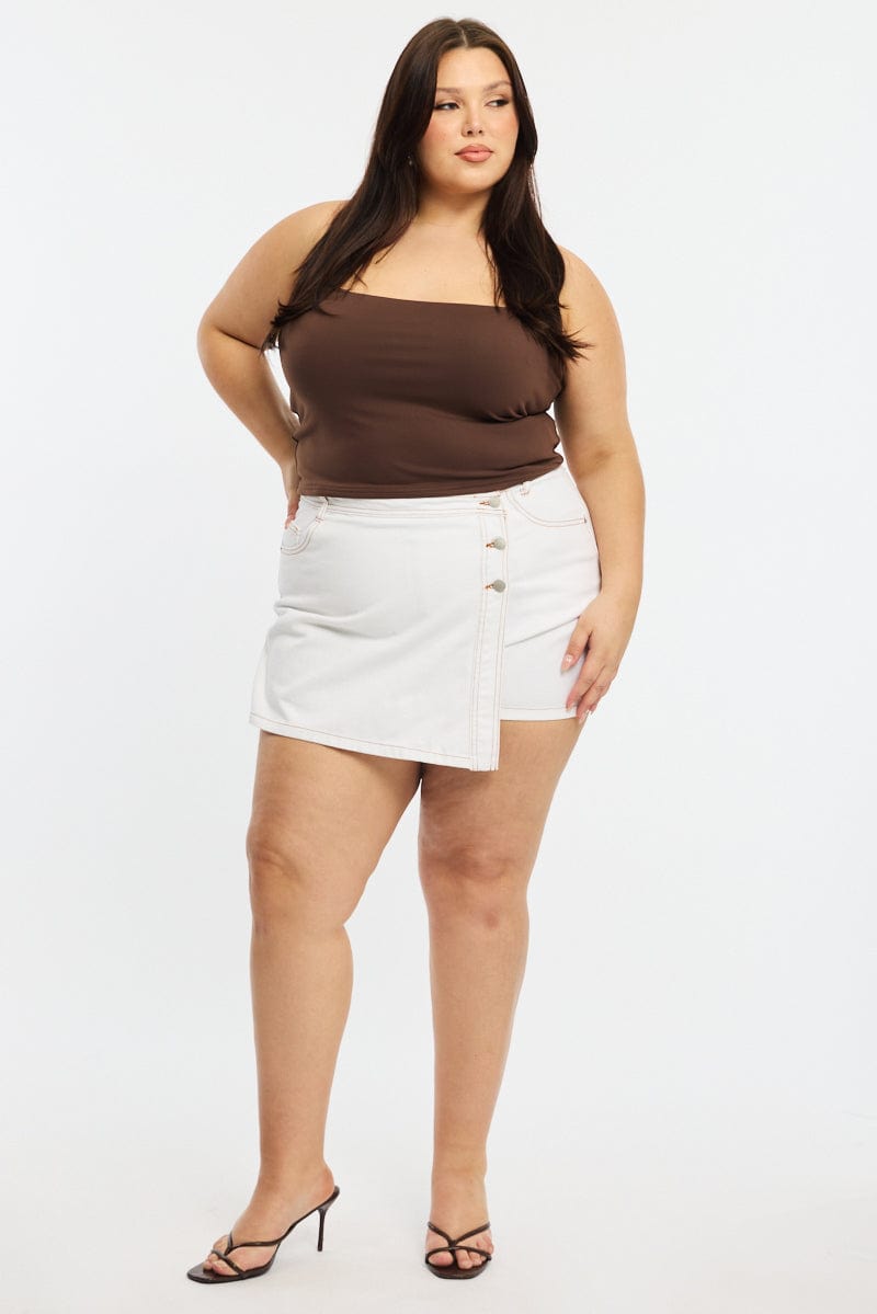 Brown Halter Neck Top Supersoft for YouandAll Fashion