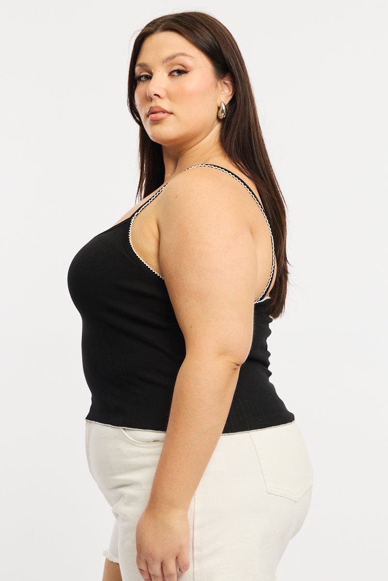 Black Singlet Top for YouandAll Fashion