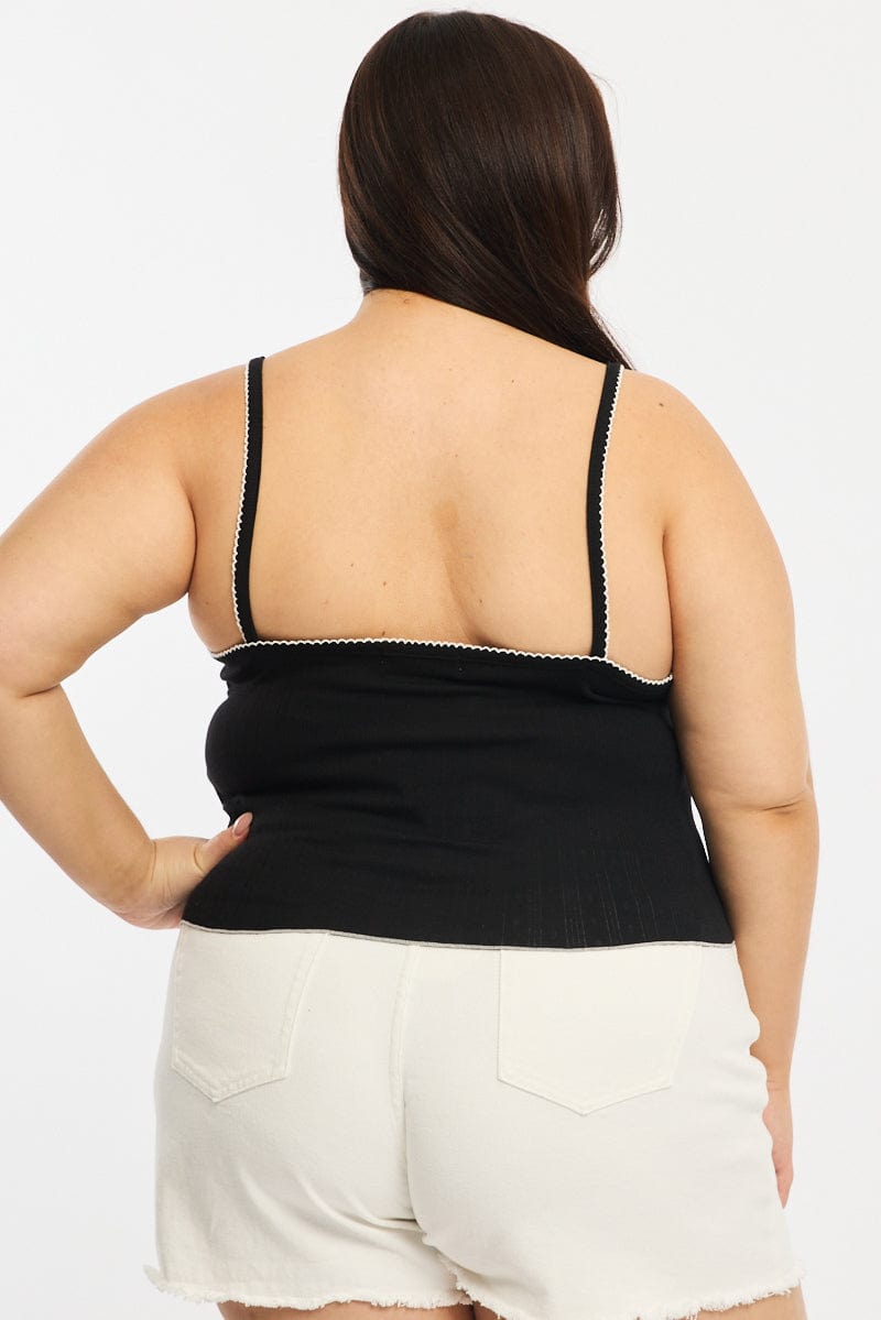 Black Singlet Top for YouandAll Fashion