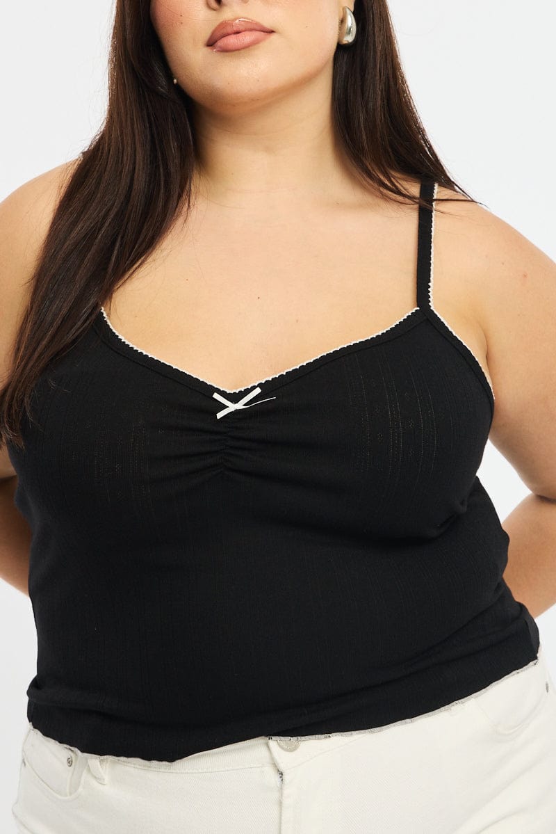 Black Singlet Top for YouandAll Fashion