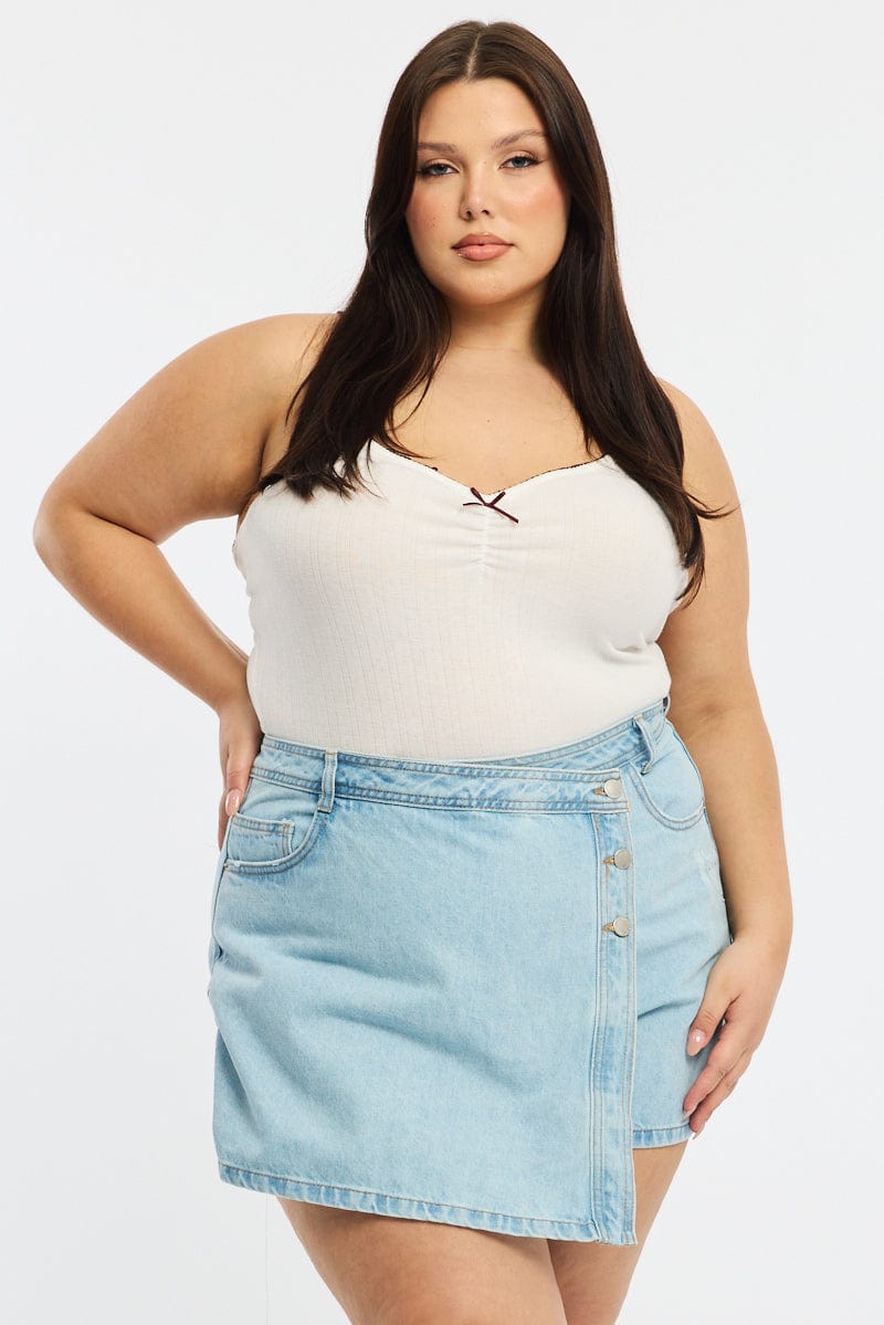 White Singlet Top for YouandAll Fashion