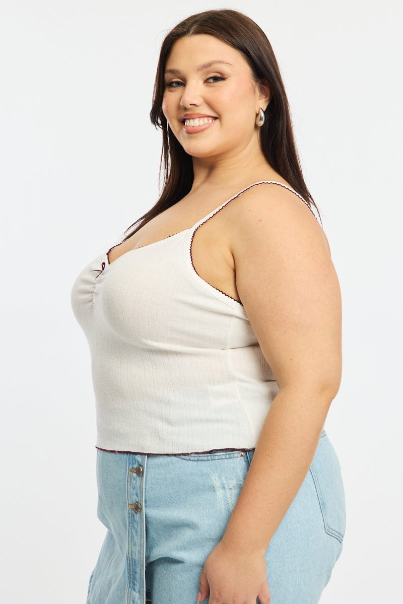 White Singlet Top for YouandAll Fashion