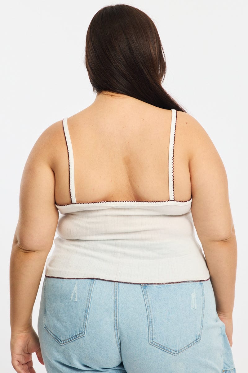 White Singlet Top for YouandAll Fashion