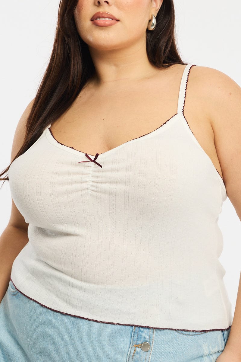 White Singlet Top for YouandAll Fashion