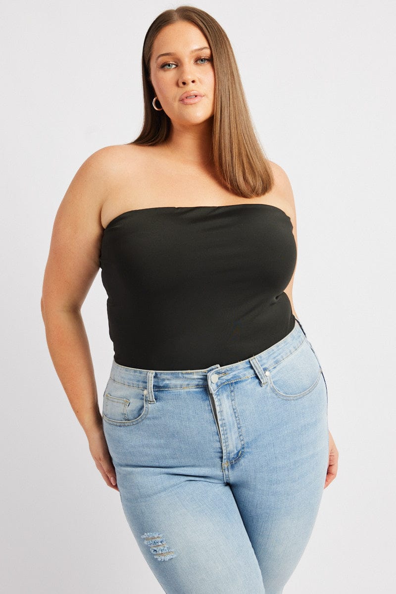 Black Bandeau Top for YouandAll Fashion