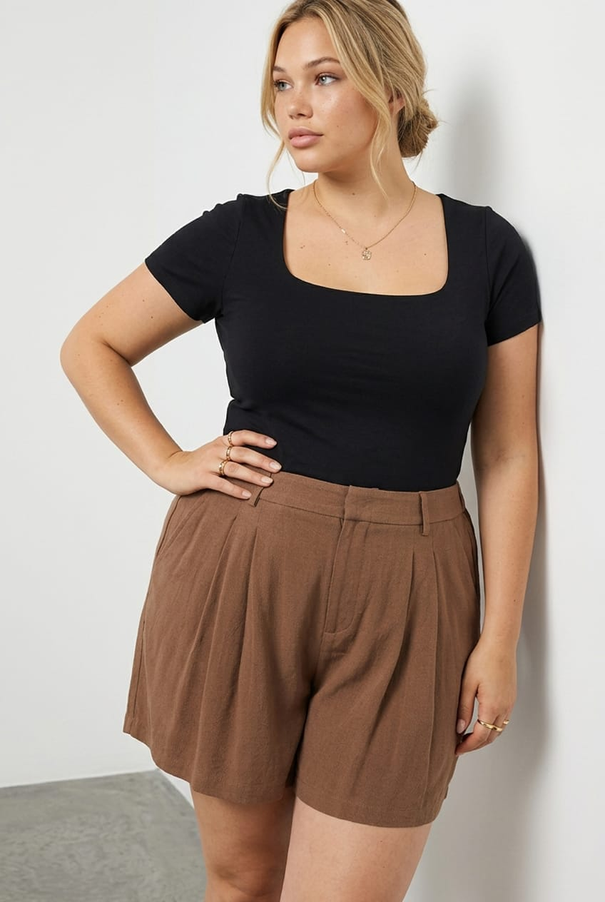 Black T-shirt Short Sleeve for YouandAll Fashion