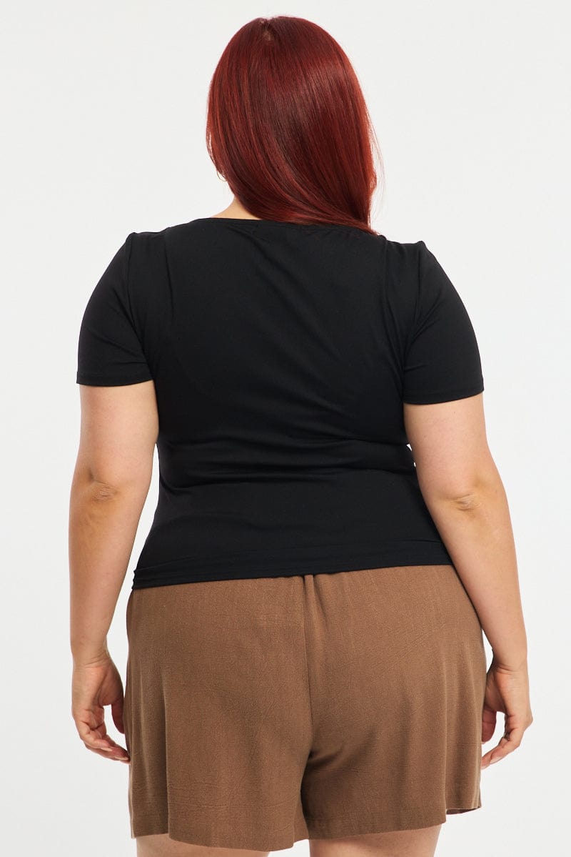 Black T-shirt Short Sleeve for YouandAll Fashion