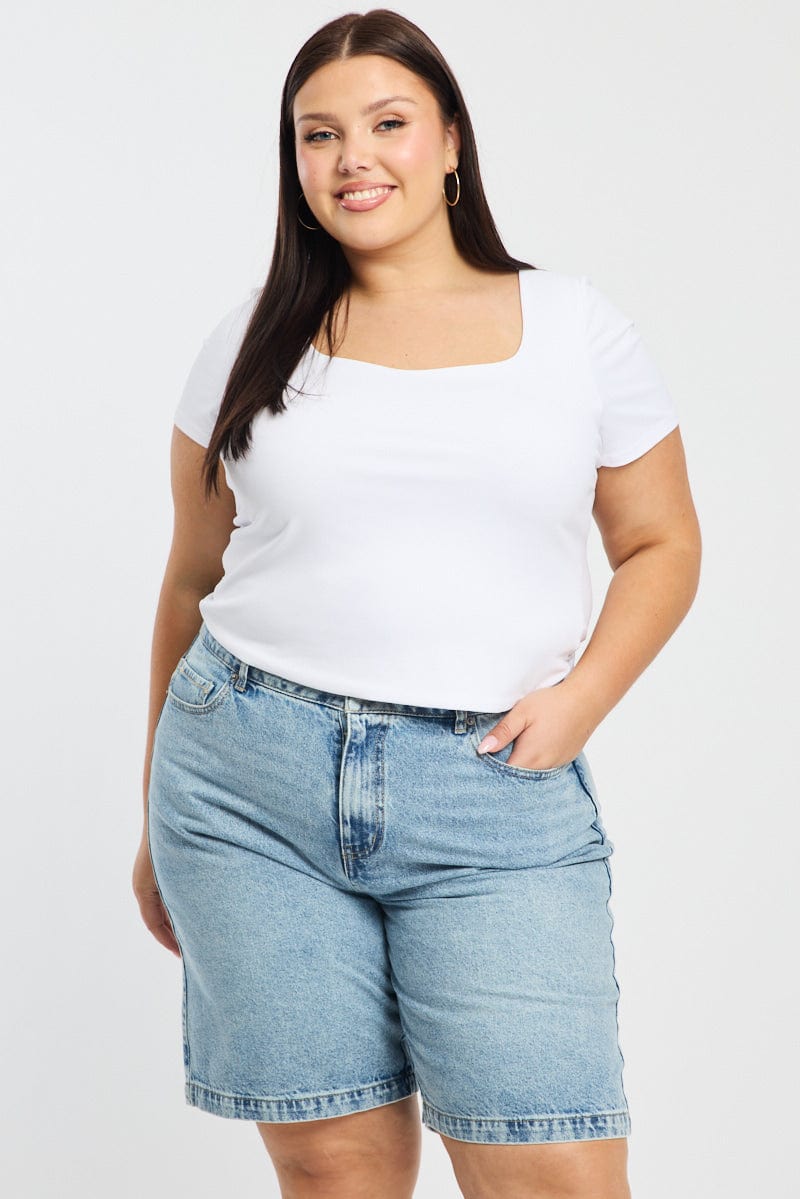 White T-shirt Short Sleeve for YouandAll Fashion