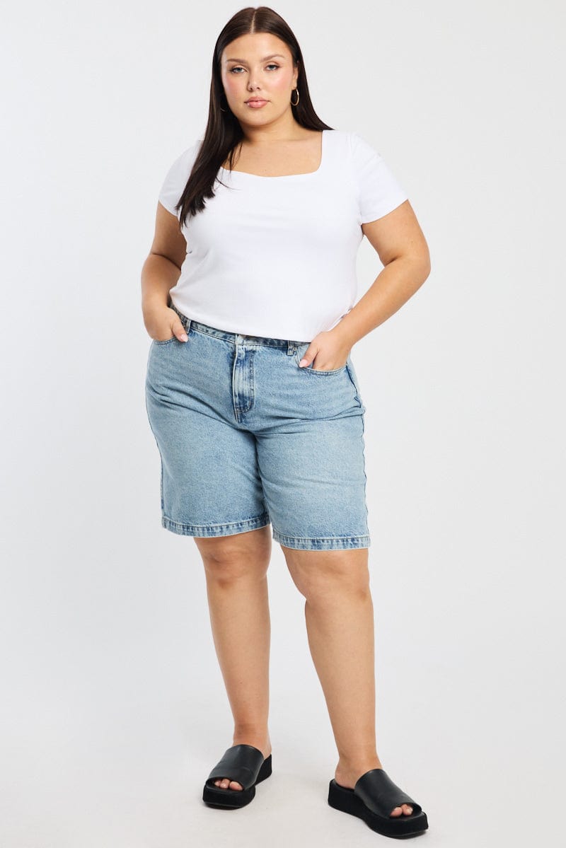 White T-shirt Short Sleeve for YouandAll Fashion