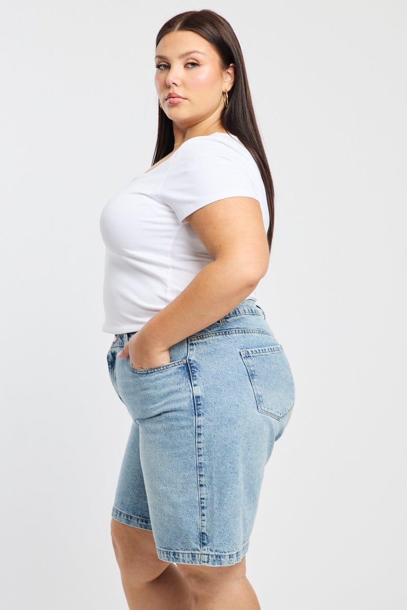White T-shirt Short Sleeve for YouandAll Fashion