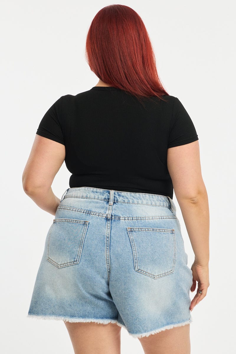 Black Bodysuit Short Sleeve for YouandAll Fashion