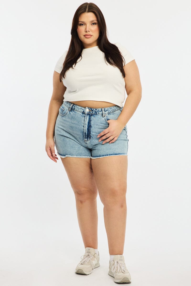 White T-shirt Short Sleeve Crew Neck for YouandAll Fashion