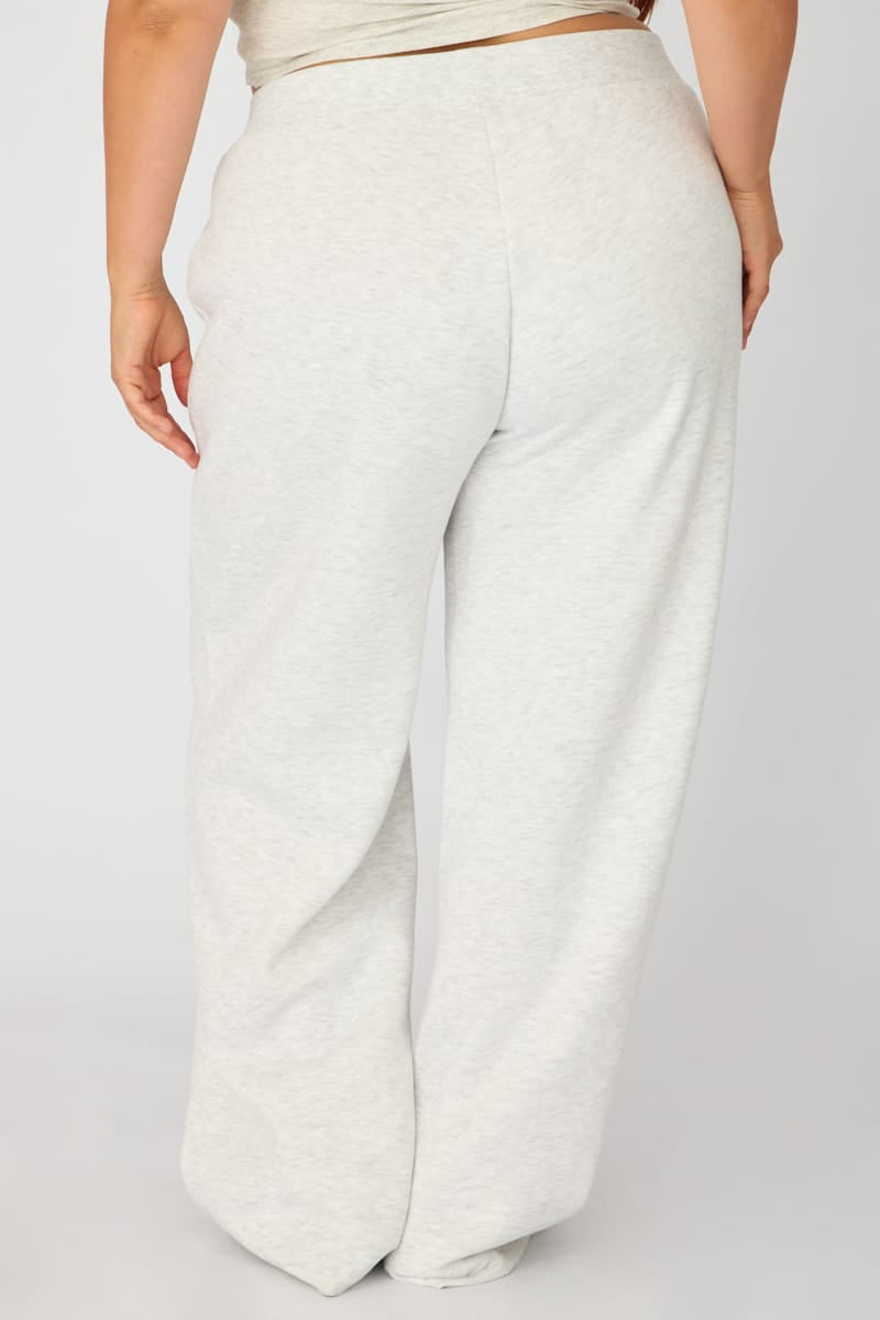 Grey Track Pants Wide Leg for YouandAll Fashion