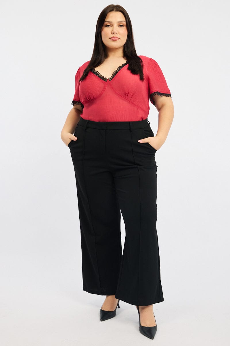 Black Tailored Work Pants for YouandAll Fashion