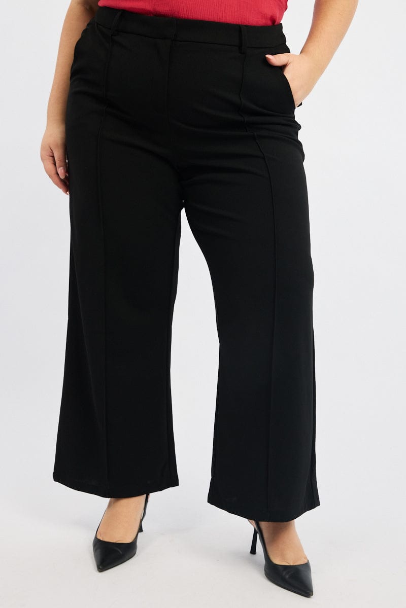 Black Tailored Work Pants for YouandAll Fashion