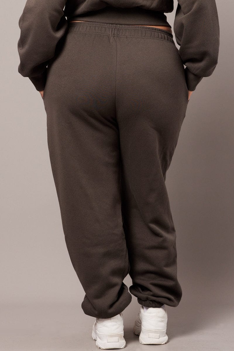 Grey Track Pants High Rise for YouandAll Fashion