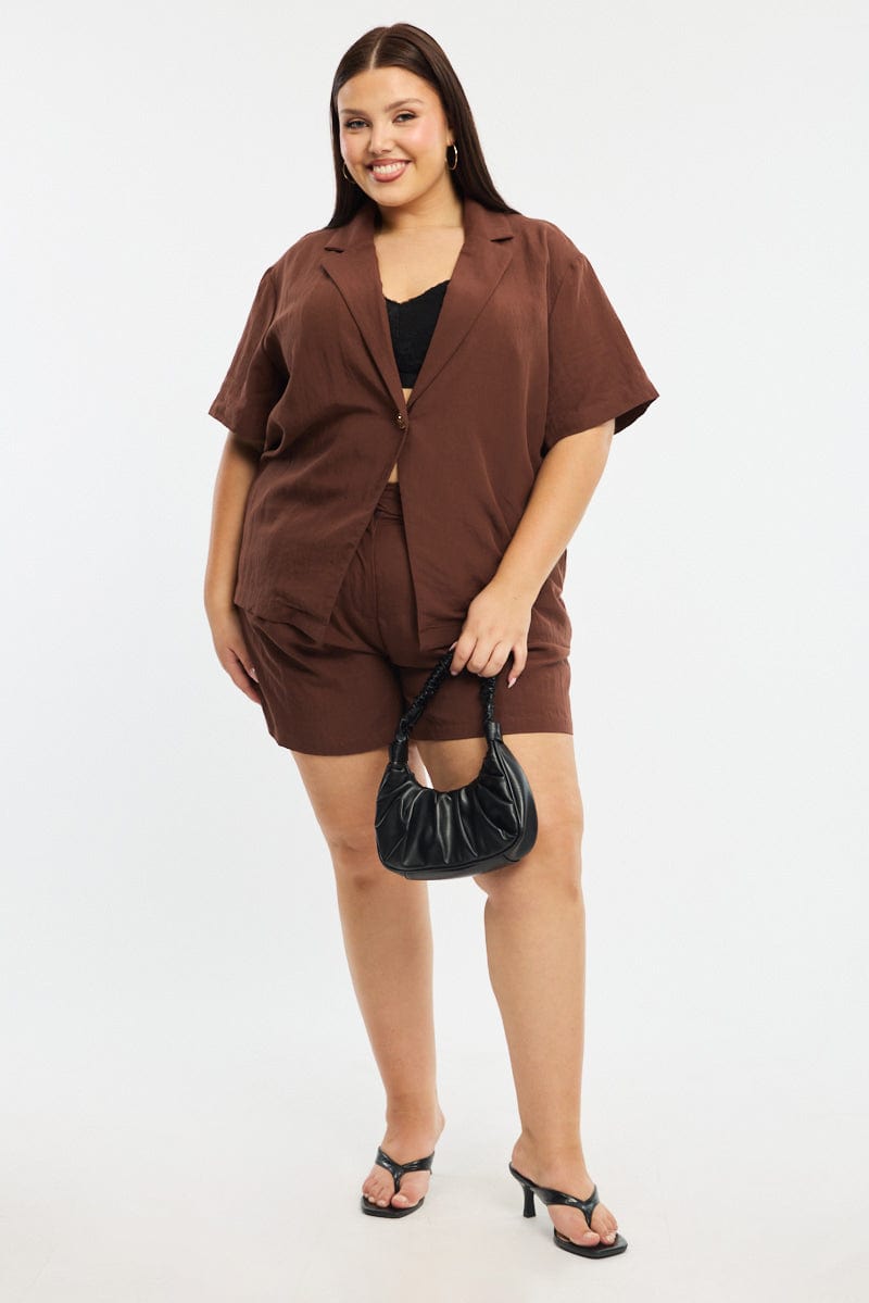 Brown Bermuda Shorts for YouandAll Fashion