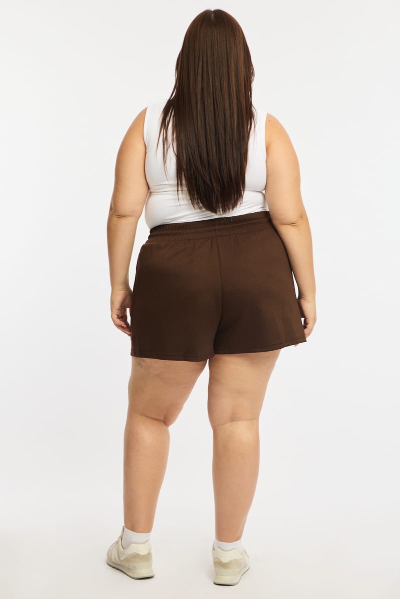 Brown Track Shorts for YouandAll Fashion